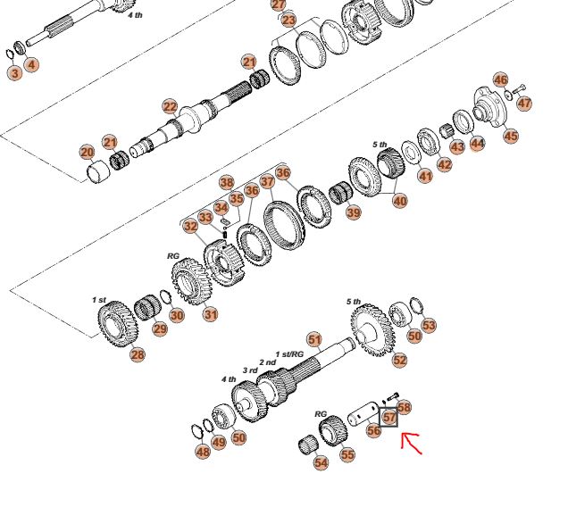 Podlo�ka p�zdra spiato�ky DAILY 5st. Prevodovka