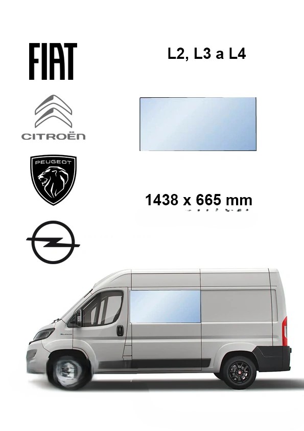 Bo�n� �av� pevn� okno JUMPER BOXER DUCATO - MOVANO TOYOTA PROACE MAX d�ka L 2 L 3 L 4