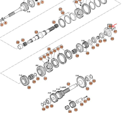 Podlo�ka k v�stupnej hriadeli, ku kardanu DAILY 5st. Prevodovka