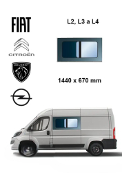 Bo�n� �av� posuvn� okno L2, L3 a L4 | Citroen Jumper / Peugeot Boxer / Fiat Ducato / Opel Movano