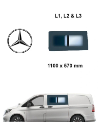 Bo�n� �av� posuvn� okno - Mercedes-Benz Vito W447