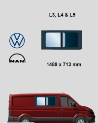 Bo�n� prav� posuvn� okno L3, L4 a L5 | Volkswagen Crafter MAN TGE