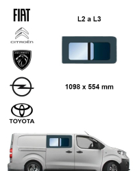 Bo�n� prav� posuvn� okno - Citroen Jumpy / Peugeot Expert (L2 a L3)