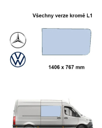 Bo�n� prav� pevn� okno - Mercedes-Benz Sprinter / Volkswagen Crafter