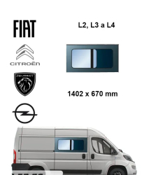 Bo�n� prav� posuvn� okno L2, L3 a L4 | Citroen Jumper  Peugeot Boxer  Fiat Ducato  Opel Movano