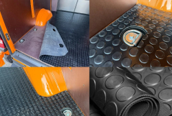 Podlahov� krytina 4 mm s  dez�nom - vyroben� na mieru pod�a modelu auta