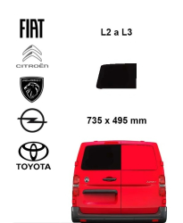 �av� pevn� okno kr�dlov�ch dver� | Citroen Jumpy / Peugeot Expert / Fiat Scudo / Opel Vivaro  Toyota Proace