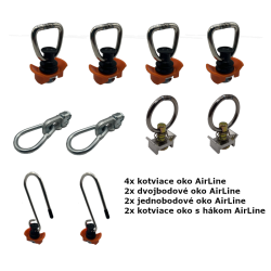 Sada kotviacich prvkov AIRLINE